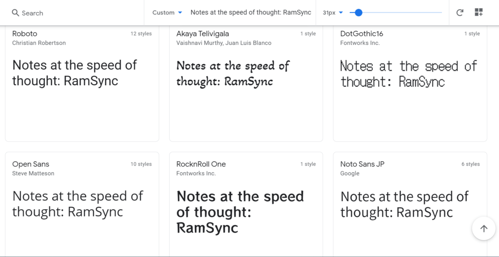Google Fonts, free and easy to use