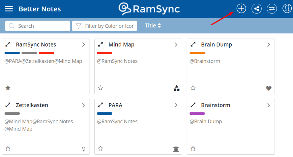 Adding new notes is fast and easy